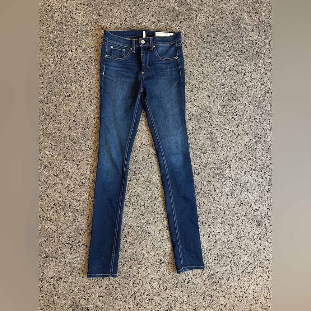 rag & bone Dark Blue high rise Skinny Jeans| size 26